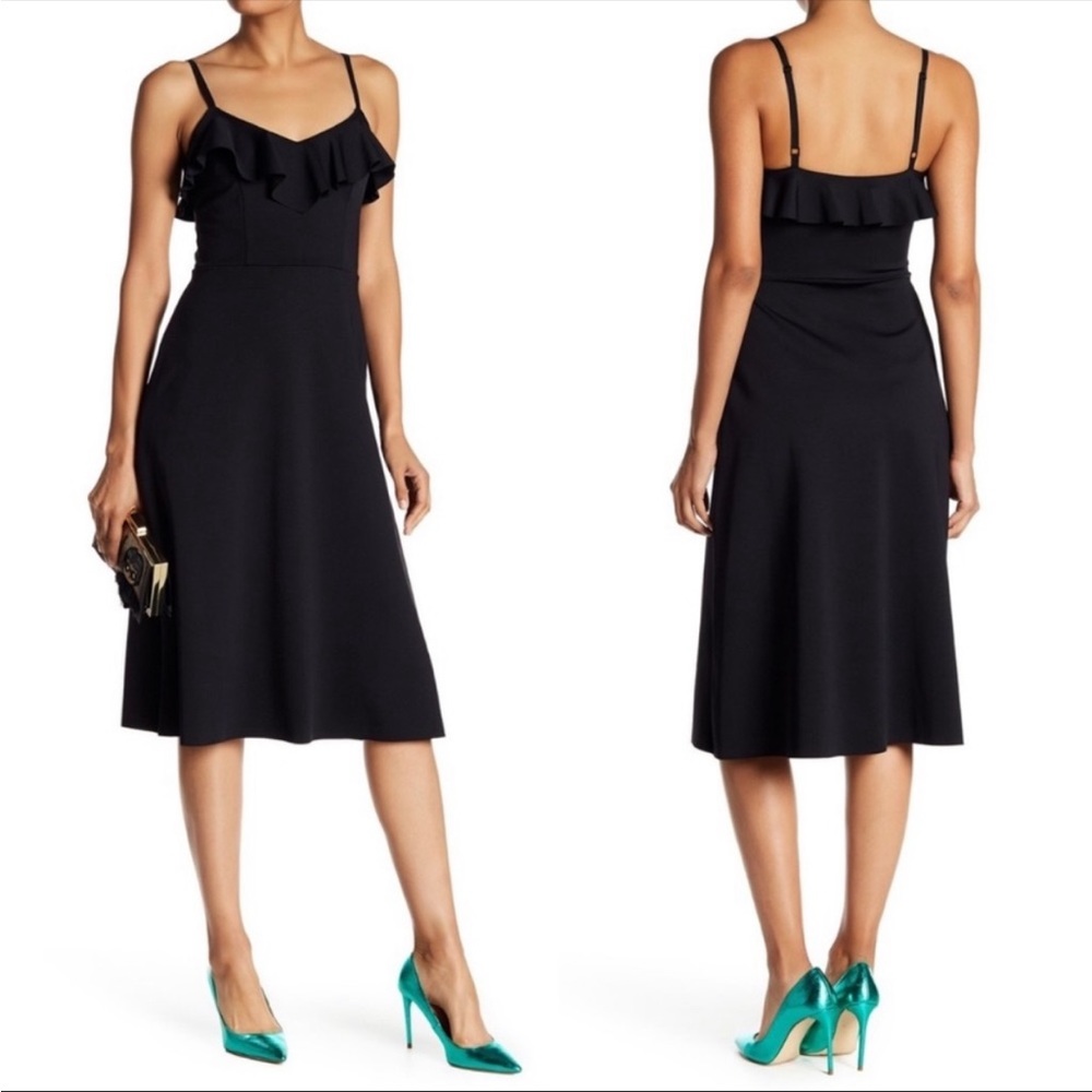 TRINA TURK NIFTY‎ STRETCH JERSY BLACK DRESS.SIZE 0